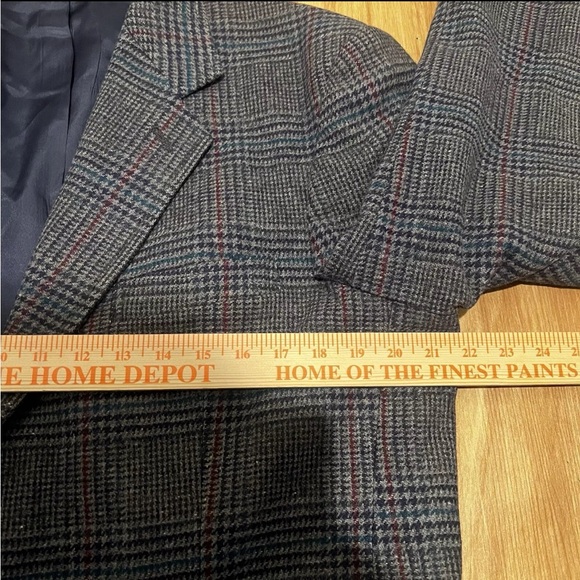Vintage Pendleton Blazer Mens 44R Gray Tweed Suit Jacket Coat Made In USA - Picture 9 of 10